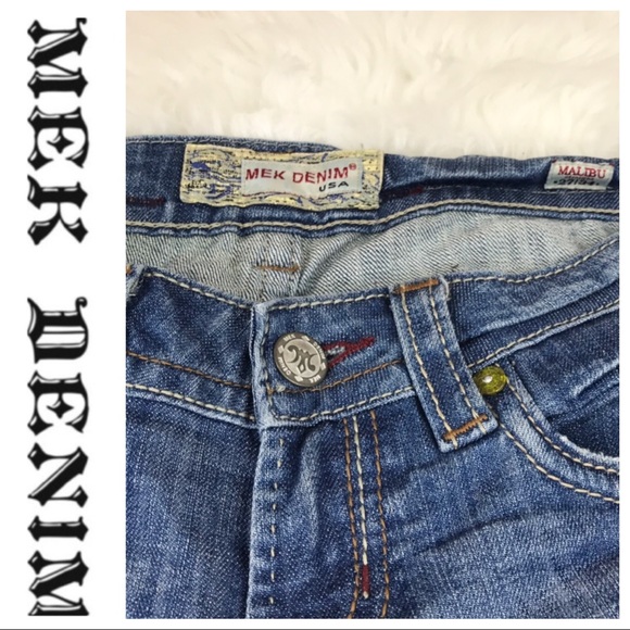 💕SALE💕 MEK Malibu Premium Distressed Denim Jeans - Picture 6 of 8